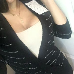 Half sleeve open front top